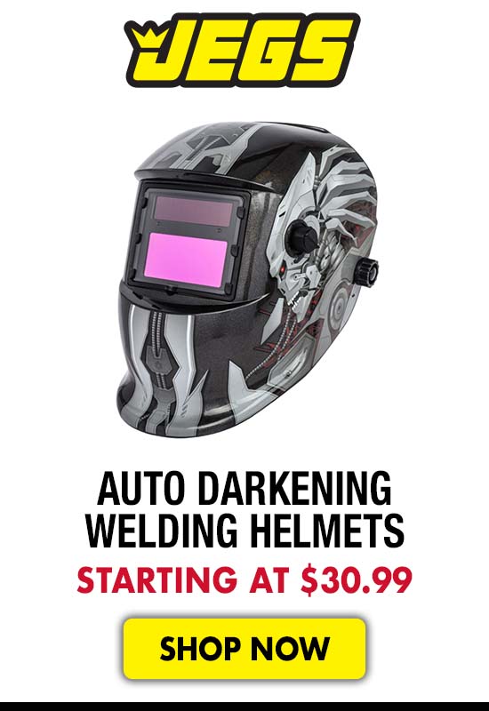 JEGS Auto Darkening Welding Helmets - Starting at $30.99