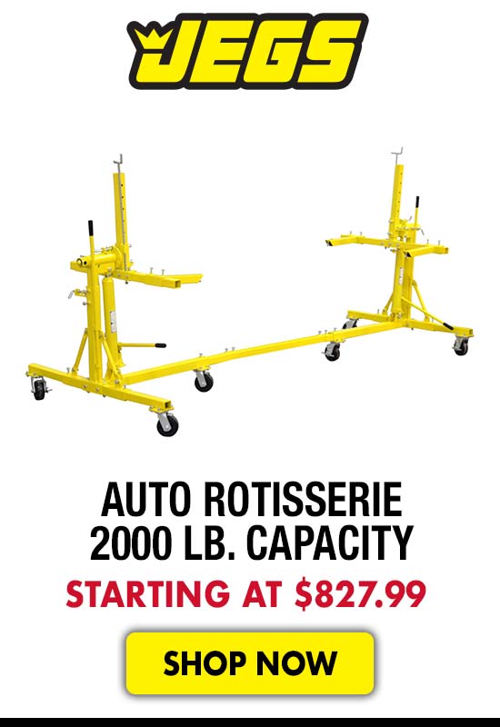 JEGS Auto Rotisserie 2000 lb. Capacity - Starting at $827.99