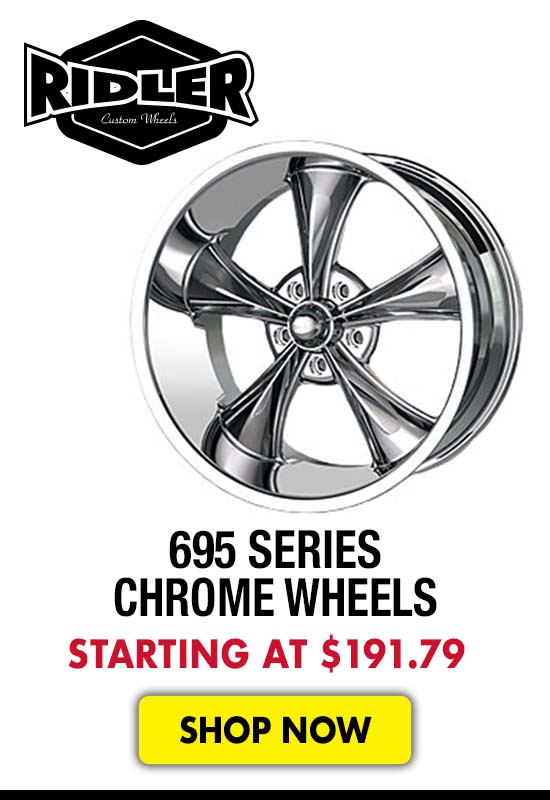 Ridler 695 Series Chrome Wheels - Starting at $191.79