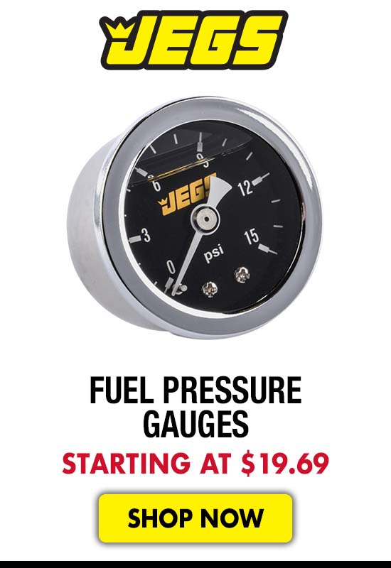 JEGS Fuel Pressure Gauges - Starting at $19.69