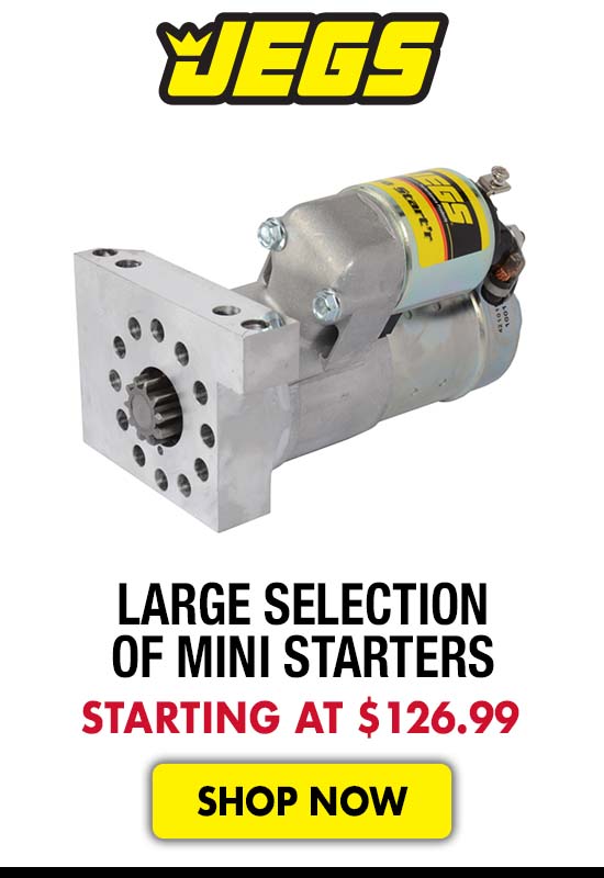 JEGS Large Selection of Mini Starters - Starting at $126.99