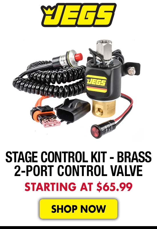 JEGS Stage Control Kit Brass 2-Port Control Valve - Starting at $65.99