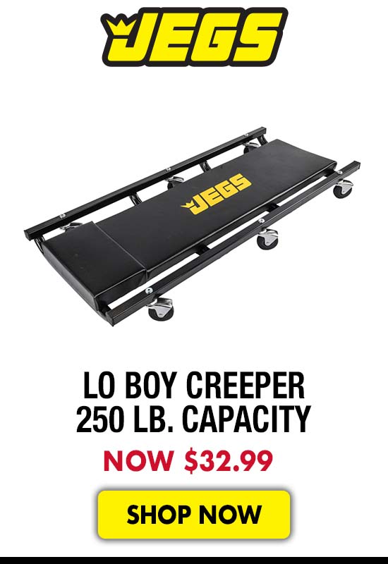 JEGS Lo Boy Creeper 250 lb. Capacity - Now $32.99