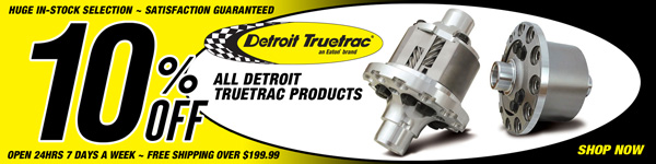 Save 10% on All Detroit TrueTrac Products