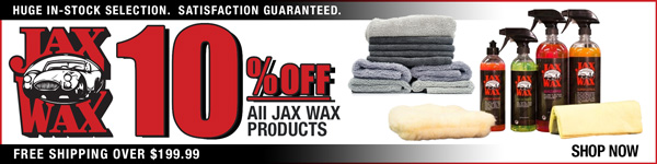 Save 10% off all Jax Wax Products