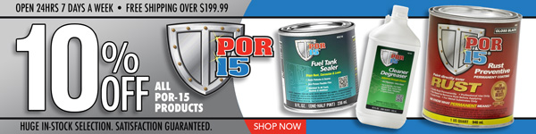 Save 10% on ALL POR-15 Products