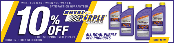 Save 10% on Royal Purple XPR Oil