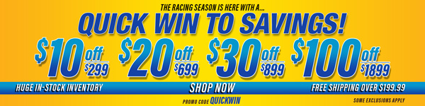 Save $10 Off $299, $20 Off $699, $30 Off $899, $100 Off $1,899 Orders - Promo Code: QUICKWIN