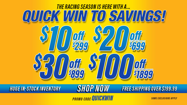 Save $10 Off $299, $20 Off $699, $30 Off $899, $100 Off $1,899 Orders - Promo Code: QUICKWIN