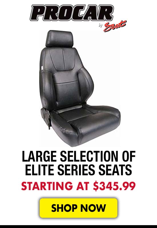 Procar Scat Large Selection of Elite Series Seats - Starting at $345.99