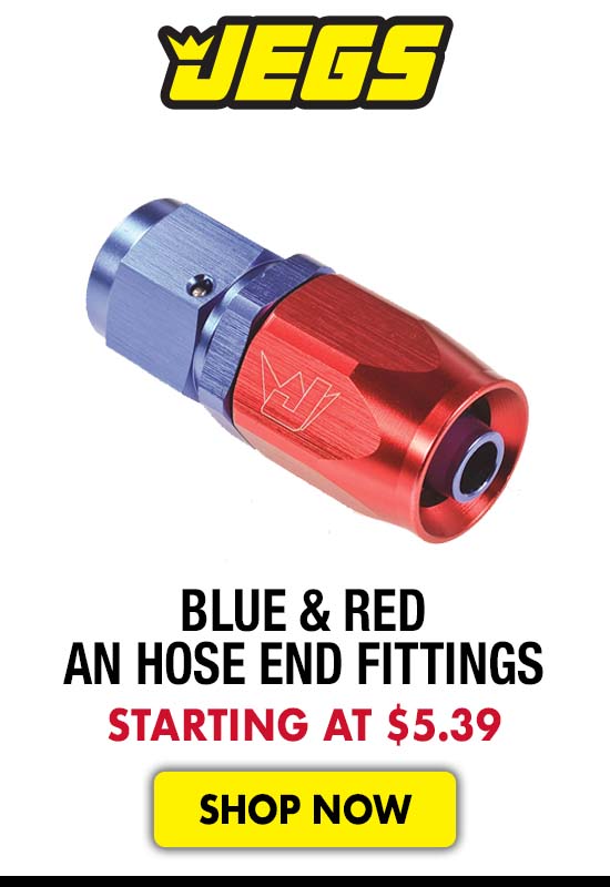 Blue & Red AN Hose End Fittings - Starting at $5.39
