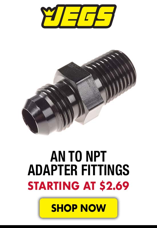JEGS AN to NPT Adapter Fittings - Starting at $2.69