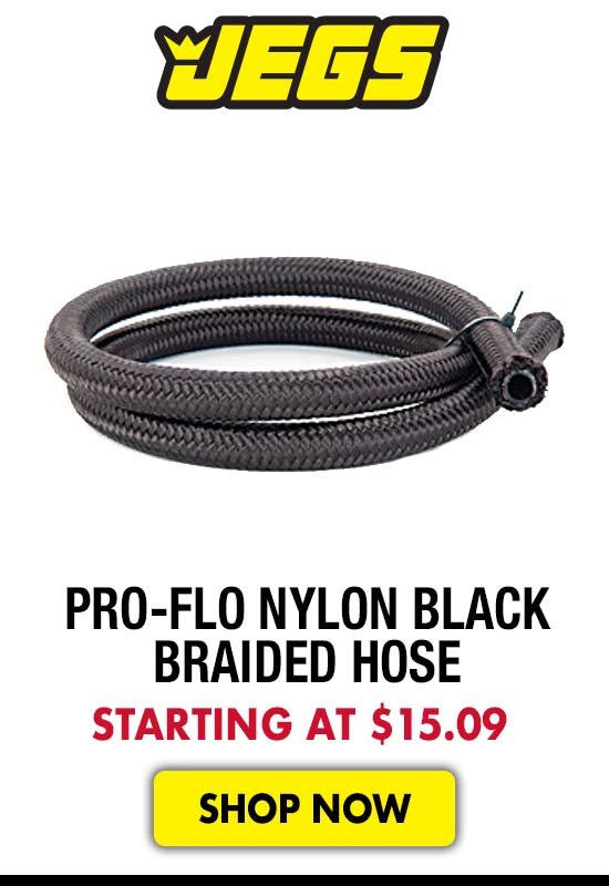 JEGS Pro-Flo Nylon Black Braided Hose - Starting at $15.09