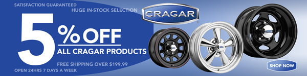Save 5% on ALL Cragar Wheels
