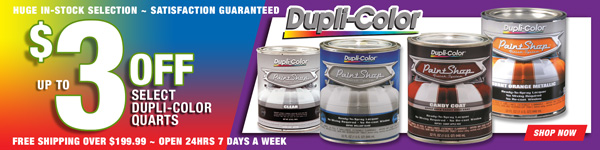 Save $3 on Select Duplicolor Quarts of Paint & $1 on UC104