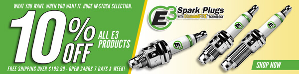 Save 10% on ALL E3 Spark Plugs