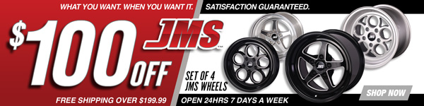 Save $100 on a Set of JMS Wheels and 8% on all other JMS Electronic Products