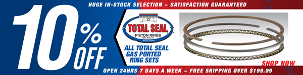 Save 10% on Gas Ported Total Seal Ring Sets