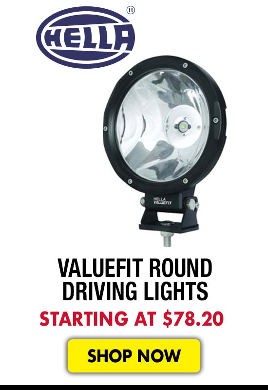 Hella ValueFit Round Driving Lights - Starting at $78.20