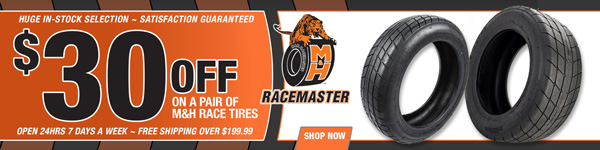Save $30 on a Pair of M&H Drag Radial Tires