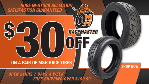 Save $30 on a Pair of M&H Drag Radial Tires