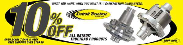 Save 10% on All Detroit TrueTrac Products