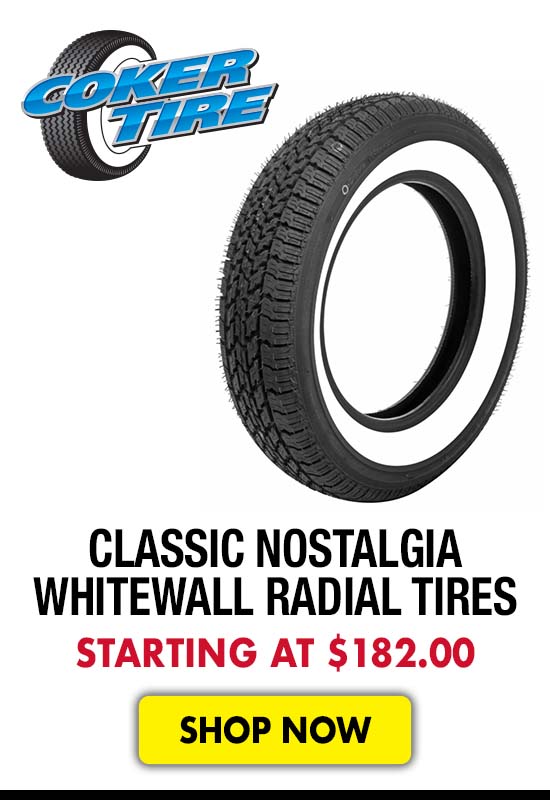 Coker Classic Nostalgia Whitewall Radial Tires - Starting at $182.00