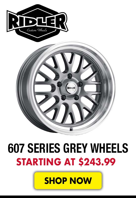 Ridler 607 Series Grey Wheels - Starting at $243.99