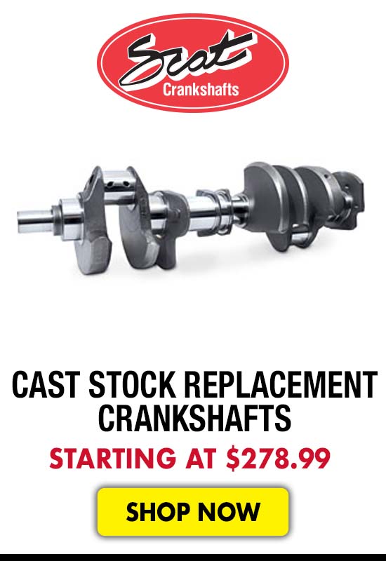 Scat Cast Stock Replacement Crankshafts - Starting at $278.99