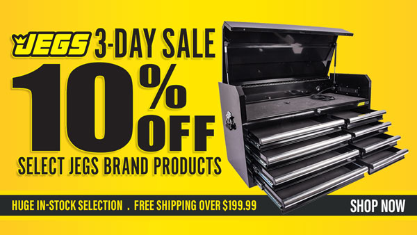 JEGS 3-Day Sale - Save 10% on Select JEGS Brand Products