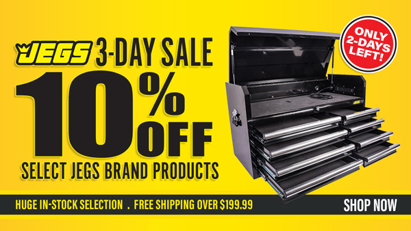 JEGS 3-Day Sale - Save 10% on Select JEGS Brand Products