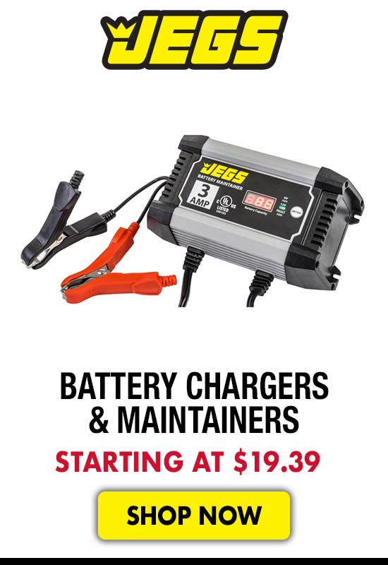 JEGS Battery Chargers & Maintainers - Starting at $19.39