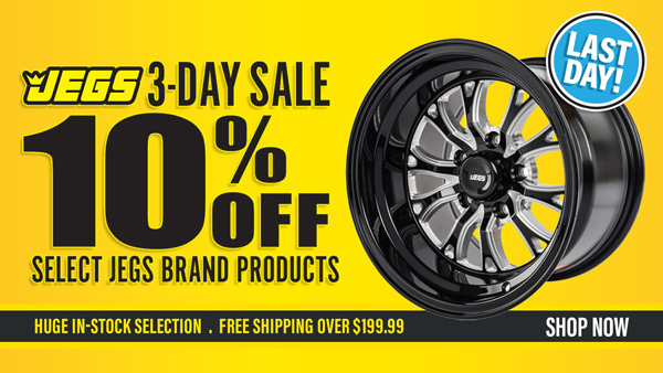 JEGS 3-Day Sale - Save 10% on Select JEGS Brand Products