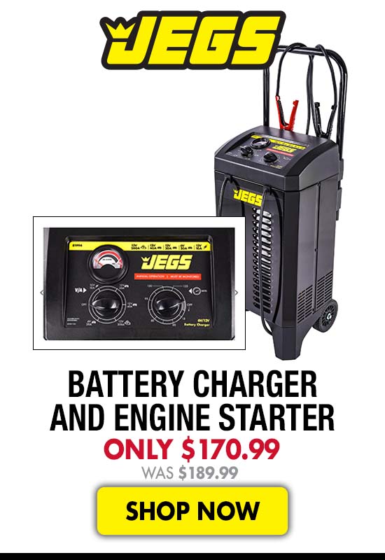 JEGS Battery Charger and Engine Starter - Now $170.99 Was $189.99