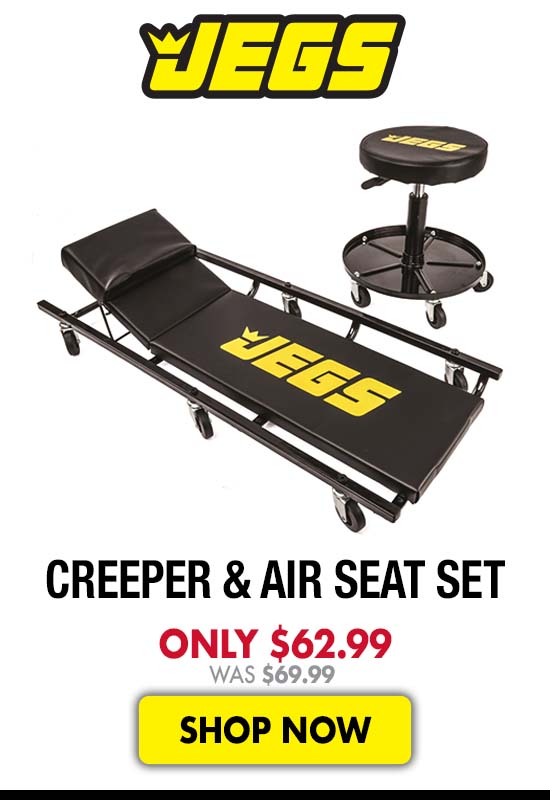 JEGS Creeper and Air Seat Set - Now $62.99 Was $69.99