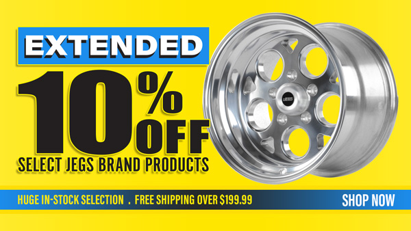 Extended 10% Off Select JEGS Brand Products