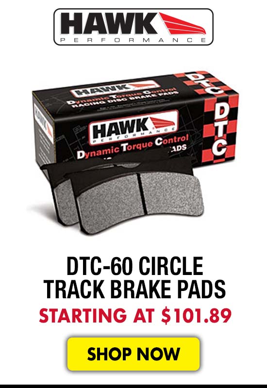 HAWK DTC-60 Circle Track Brake Pads - Starting at $101.89