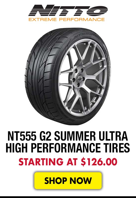 Nitto NT555 G2 Summer Ultra High Performance Tires - Starting at $126.00