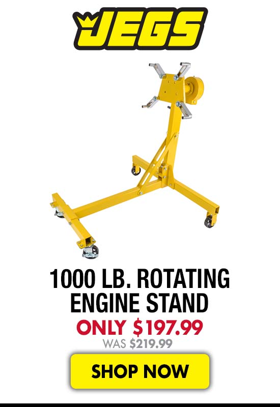 JEGS 1000 lb. Rotating Engine Stand - Now $197.99 Was $219.99