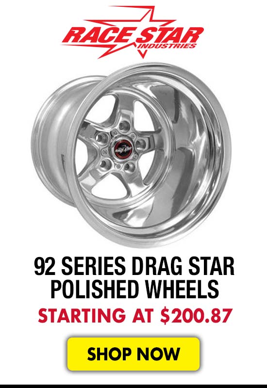 Race Star 92 Series Drag Star Polished Wheels - Starting at $200.87