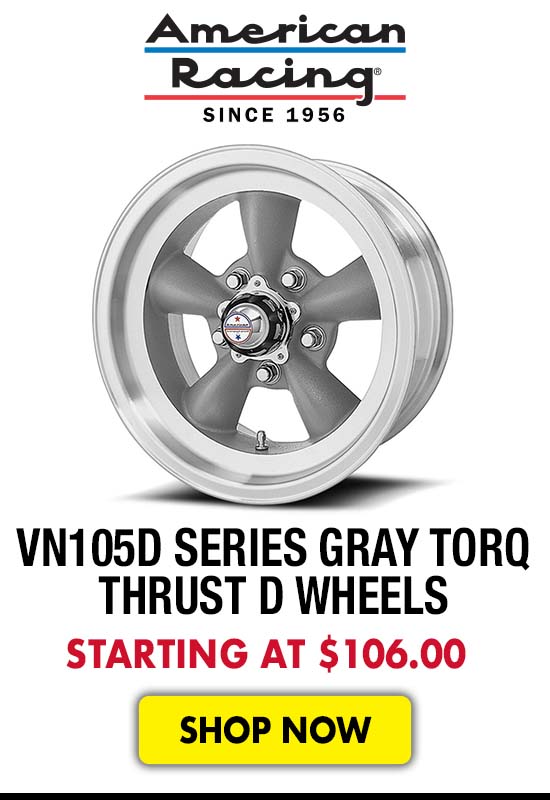 American Racing VN105D Series Gray Torq Thrust D Wheels - Starting at $106.00