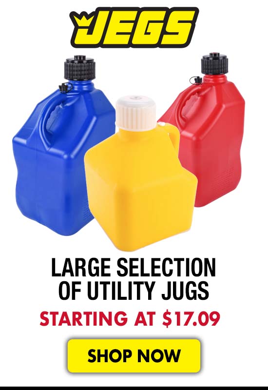 JEGS Large Selection of Utility Jugs - Starting at $17.09