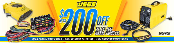 Up To $200 Off Select JEGS Brand Products