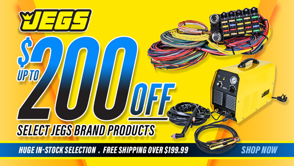 Up To $200 Off Select JEGS Brand Products