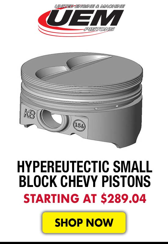UEM Pistons KB Signature Series Hypereutectic Small Block Chevy Pistons - Starting at $289.04