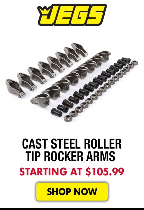 JEGS Cast Steel Roller Tip Rocker Arms - Starting at $105.99