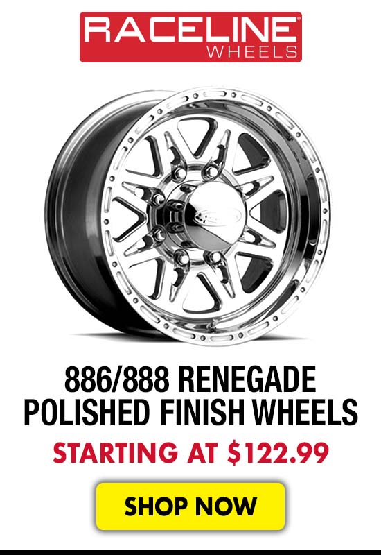 Raceline Wheels 886/888 Renegade Polished Finish Wheels - Starting at $122.99