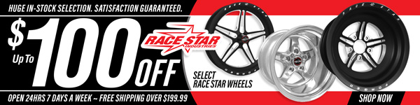 Save Up to $100 Off Select Race Star Wheels