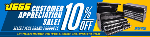 JEGS Customer Appreciation Sale 10% Off