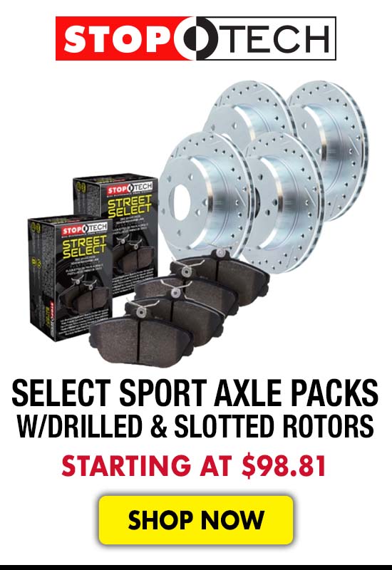 StopTech Select Sport Axle Packs w/Drilled and Slotted Rotors - Starting at $98.81